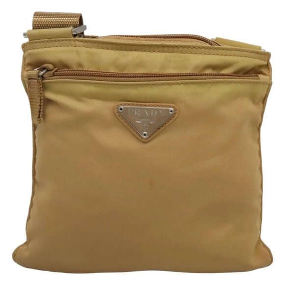 PRADA Shoulder Bag Nylon Beige Auth MX161 - Picture 11 of 16